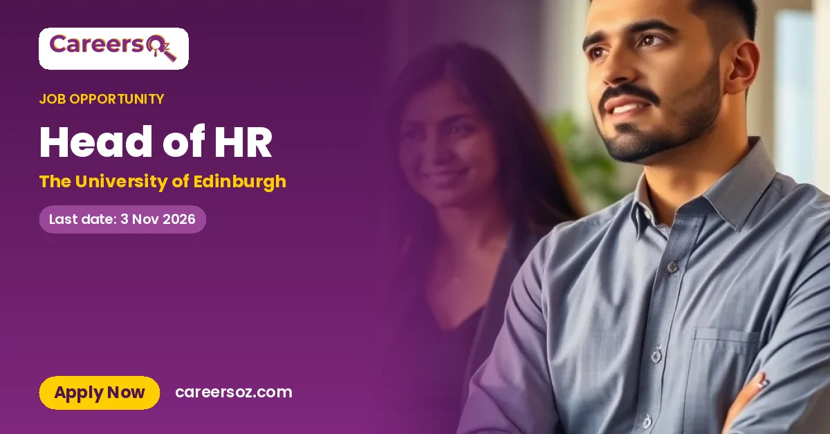 Head of HR – The University of Edinburgh