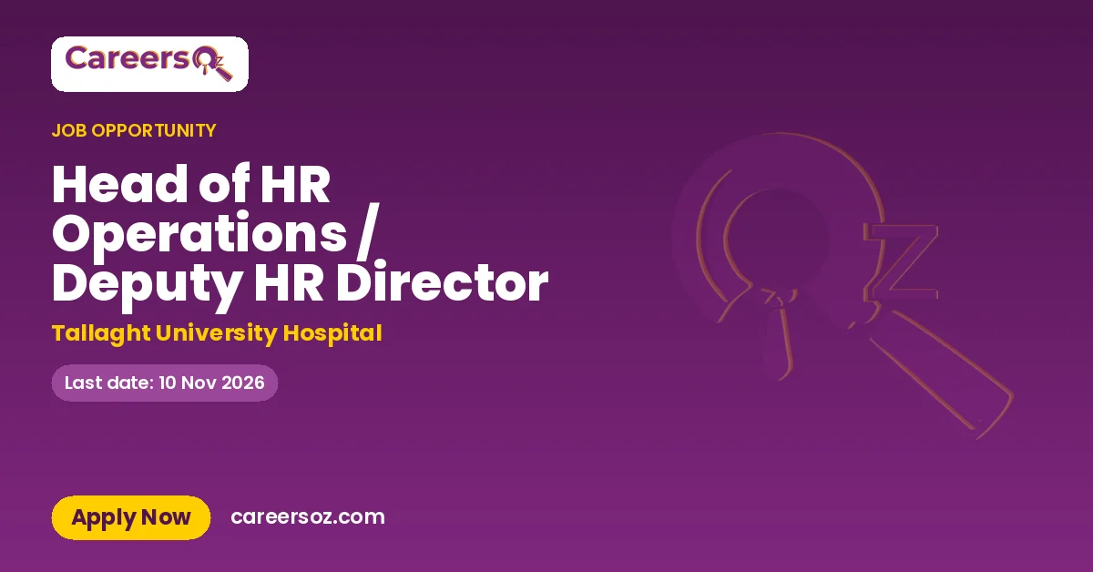 Head of HR Operations / Deputy HR Director – Tallaght University Hospital