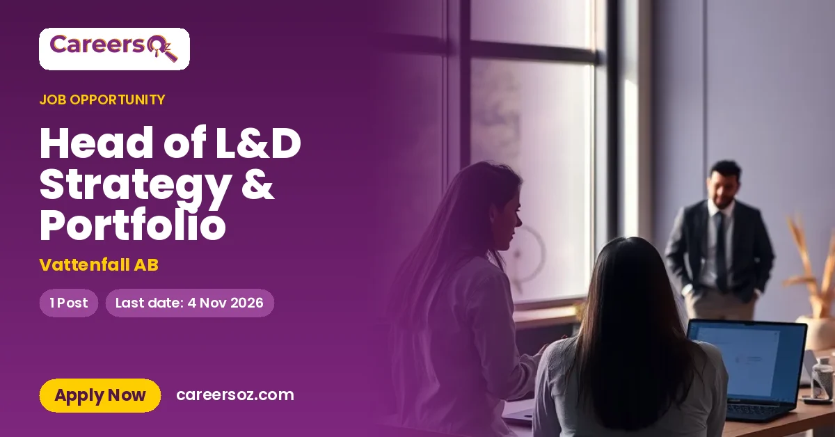 Head of L&D Strategy & Portfolio – Vattenfall AB