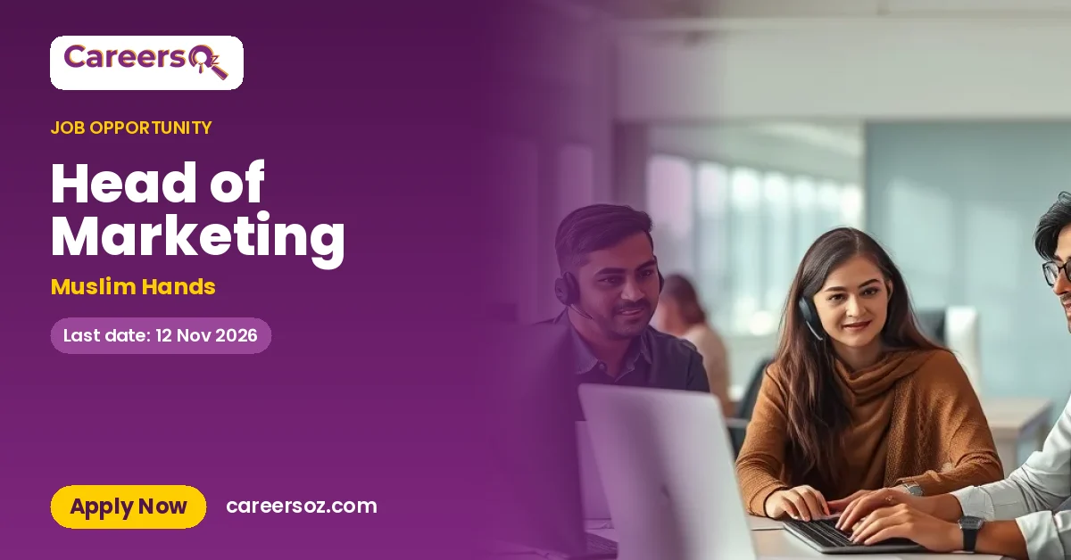 Head of Marketing – Muslim Hands