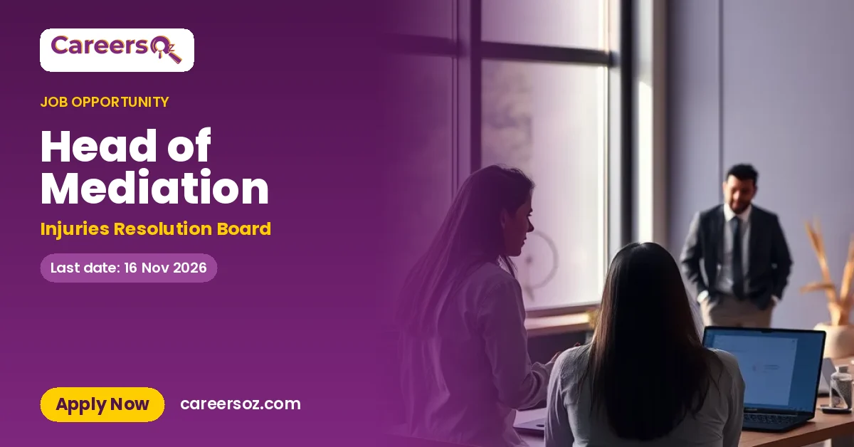 Head of Mediation – Injuries Resolution Board