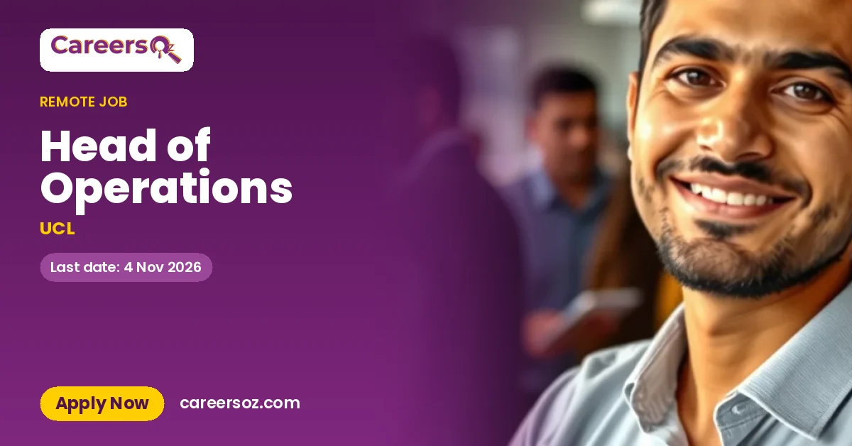 Head of Operations – UCL