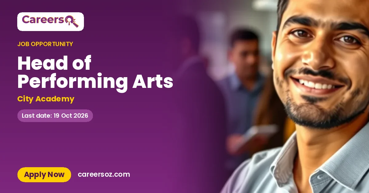 Head of Performing Arts – City Academy