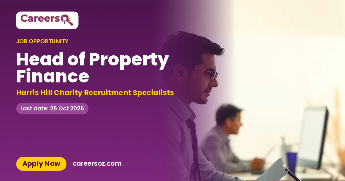 Head of Property Finance – Harris Hill Charity Recruitment Specialists