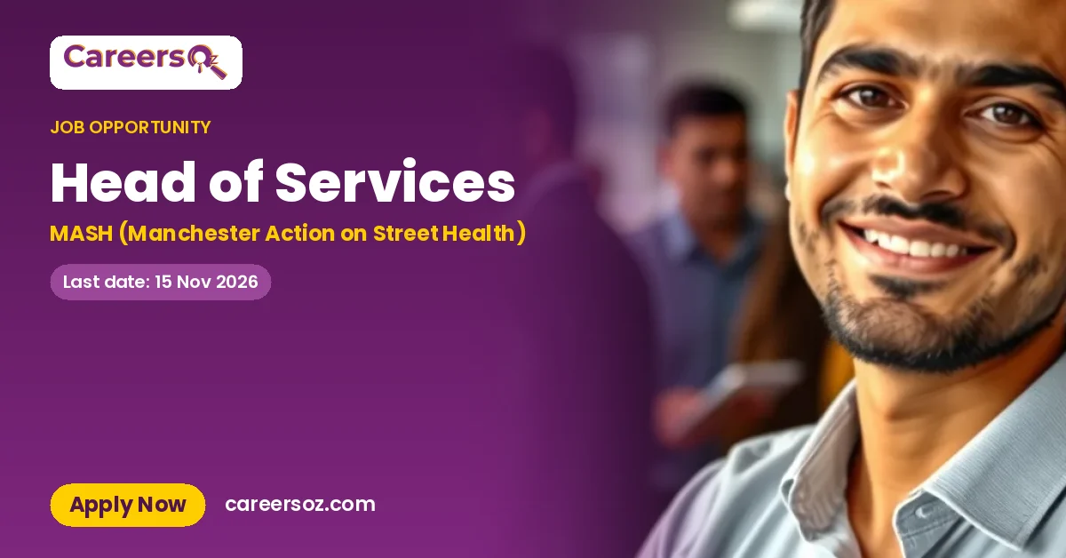 Head of Services – MASH (Manchester Action on Street Health)