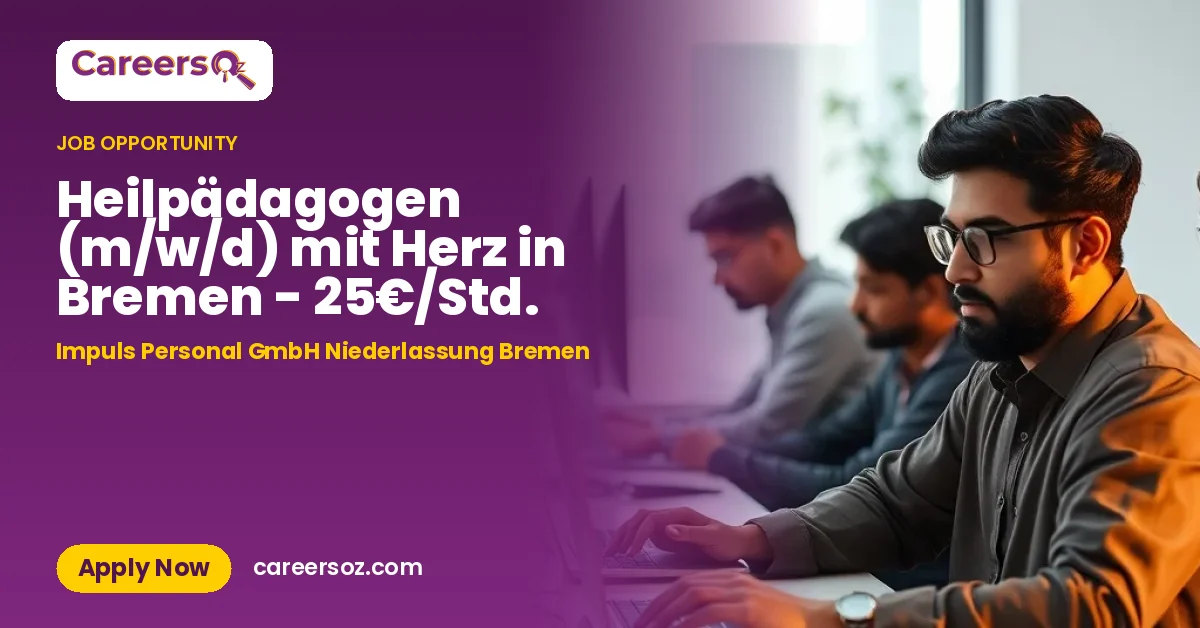 Heilpädagogen (m/w/d) mit Herz in Bremen - 25€/Std. – Impuls Personal GmbH Niederlassung Bremen