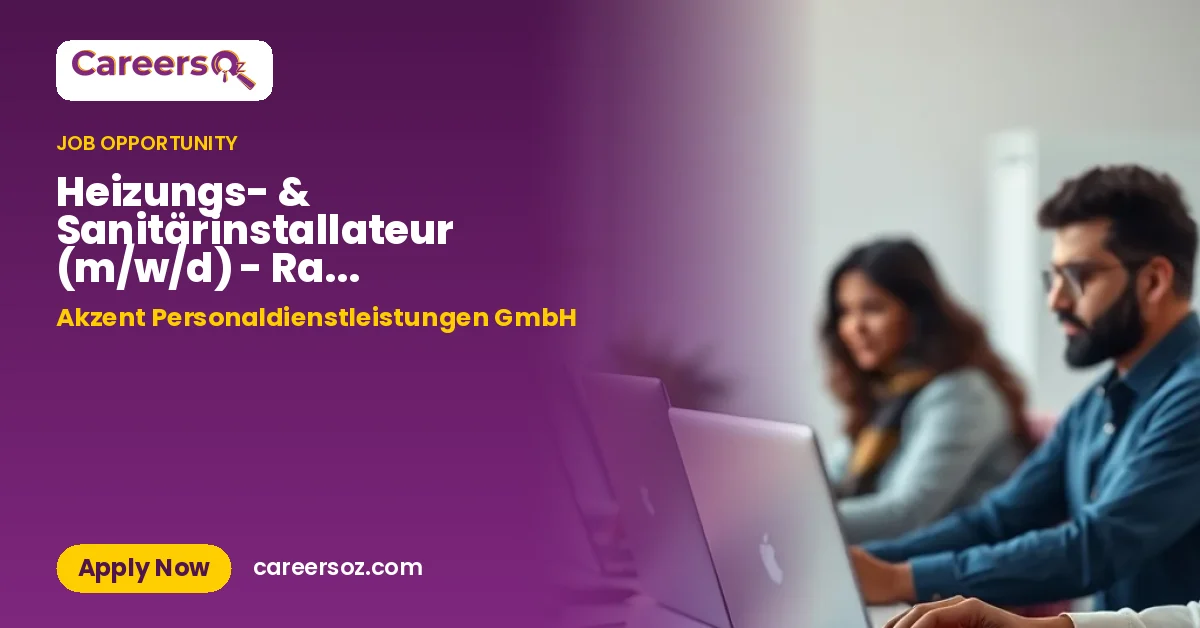 Heizungs- & Sanitärinstallateur (m/w/d) - Raum Altenburger Land und Umgebung – Akzent Personaldienstleistungen GmbH