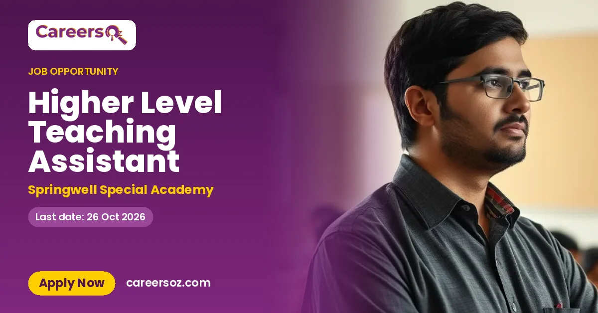 Higher Level Teaching Assistant – Springwell Special Academy