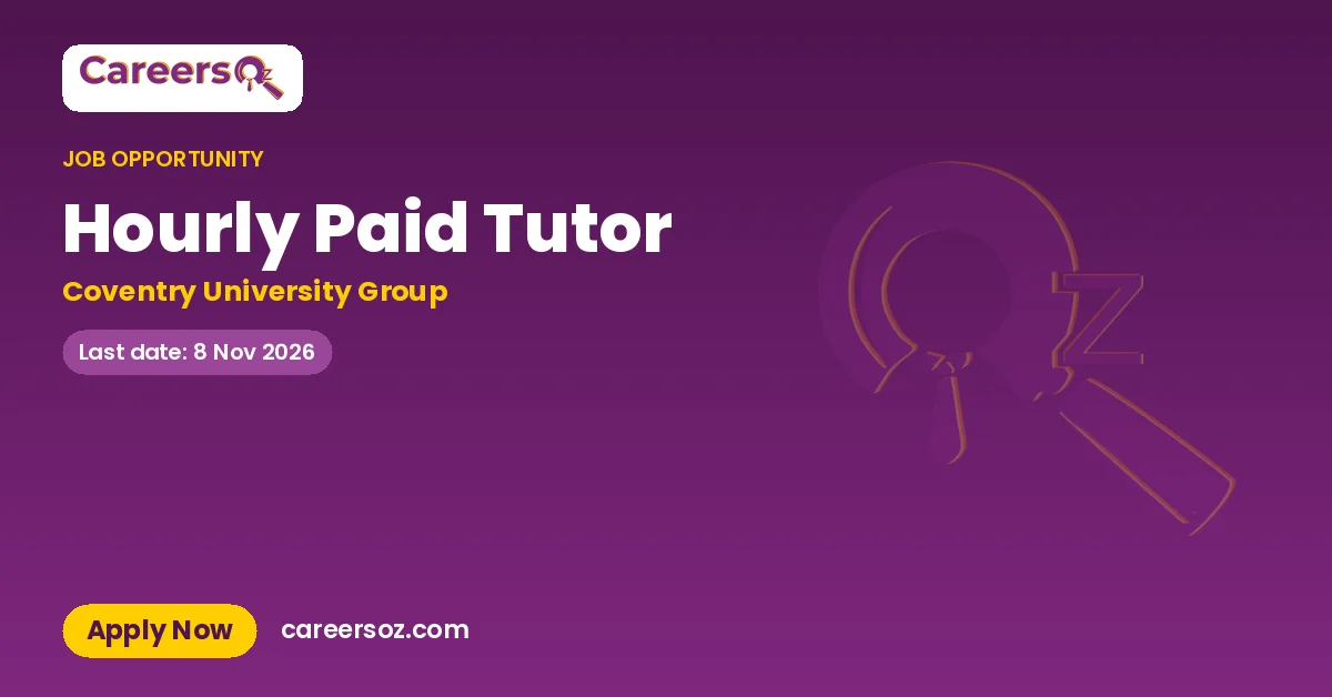 Hourly Paid Tutor – Coventry University Group