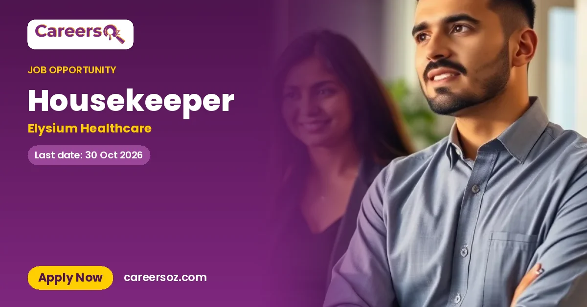 Housekeeper – Elysium Healthcare
