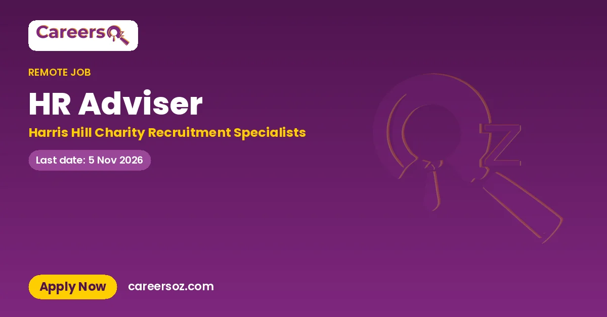 HR Adviser – Harris Hill Charity Recruitment Specialists