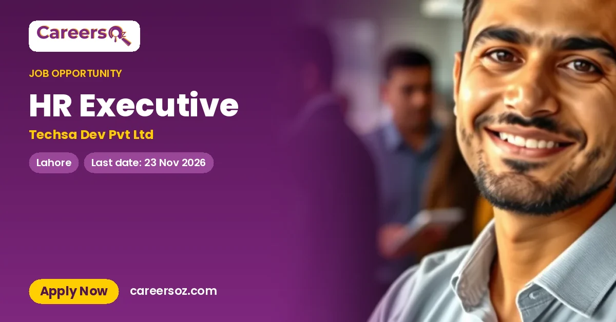HR Executive – Techsa Dev Pvt Ltd
