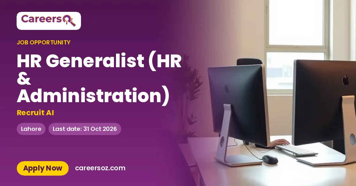 HR Generalist (HR & Administration) – Recruit AI
