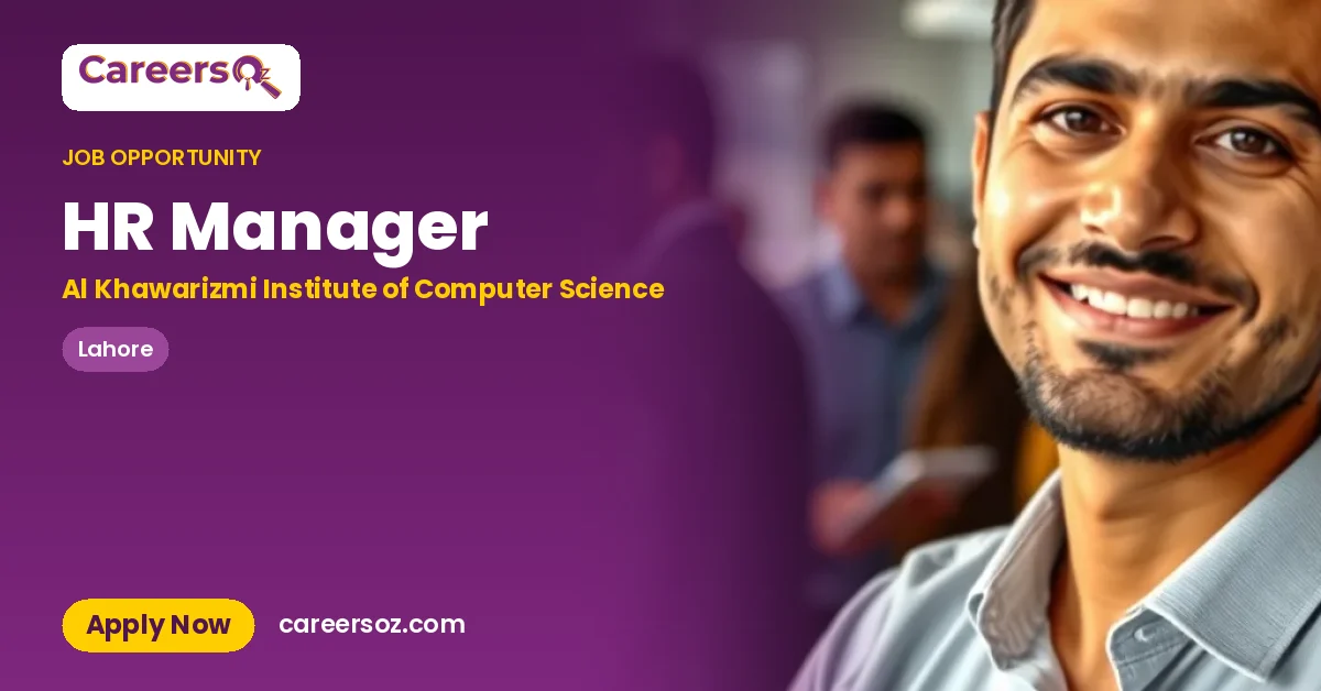 HR Manager – Al Khawarizmi Institute of Computer Science