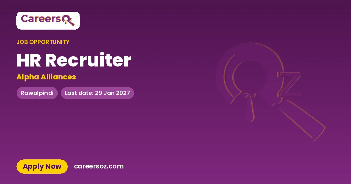 HR Recruiter – Alpha Alliances
