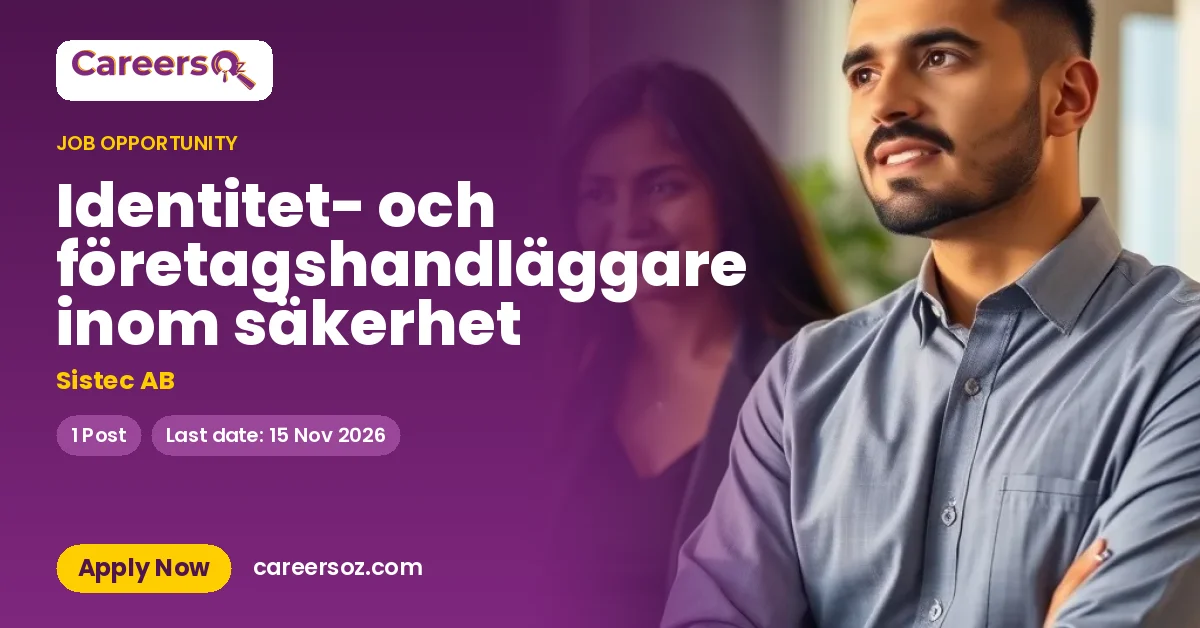 Identitet- och företagshandläggare inom säkerhet – Sistec AB