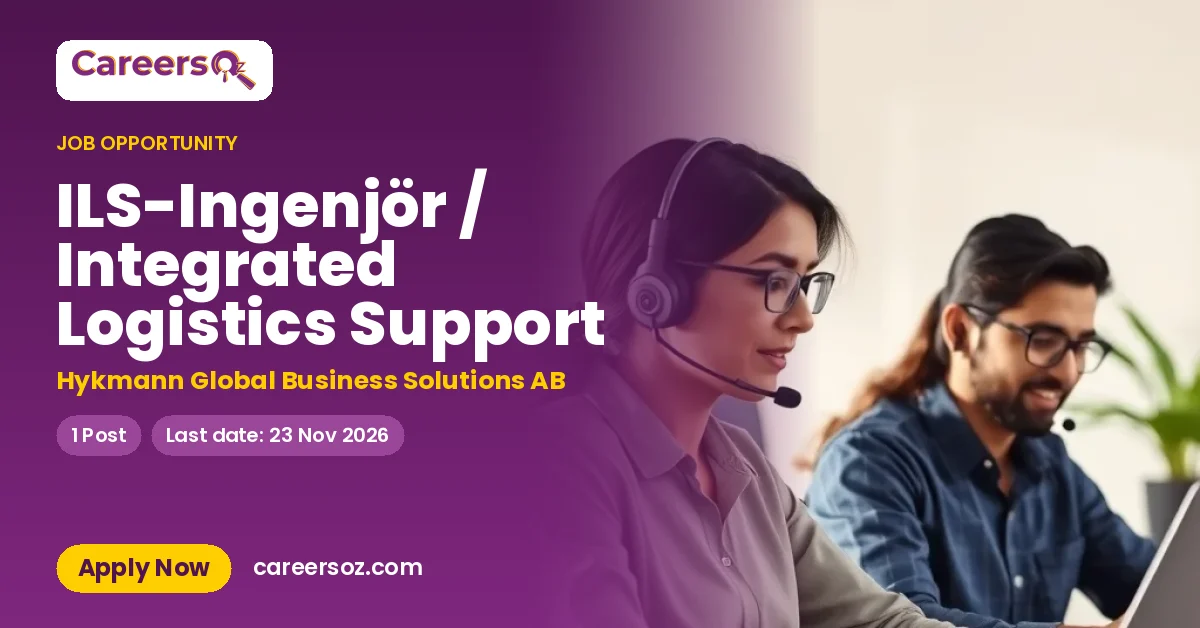 ILS-Ingenjör / Integrated Logistics Support – Hykmann Global Business Solutions AB