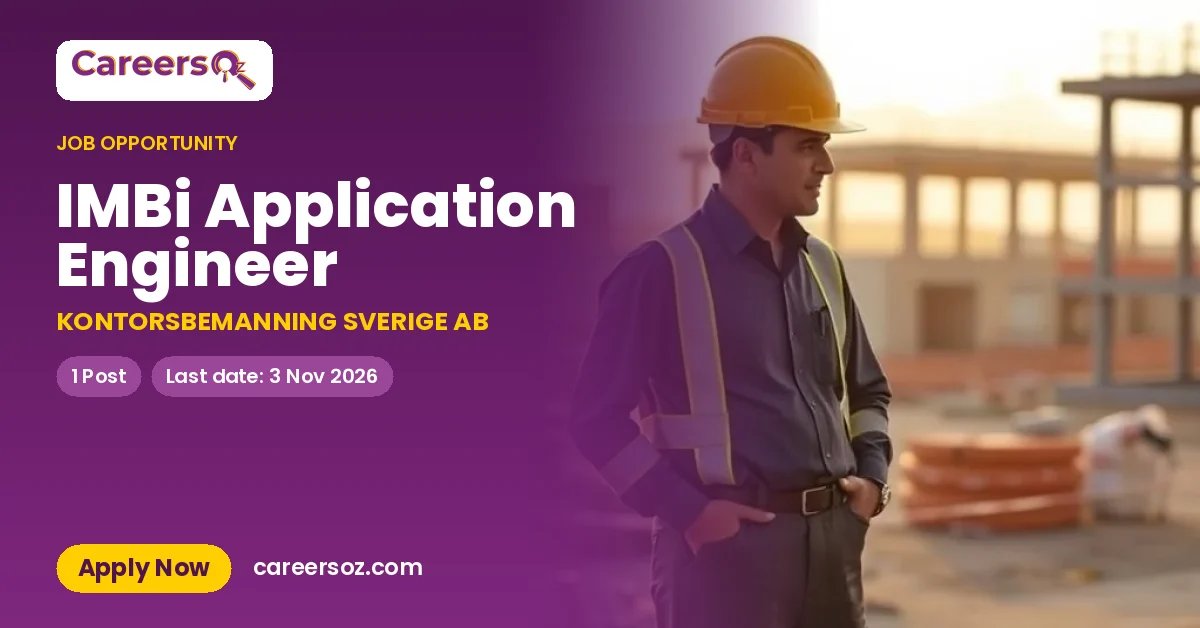 IMBi Application Engineer – KONTORSBEMANNING SVERIGE AB