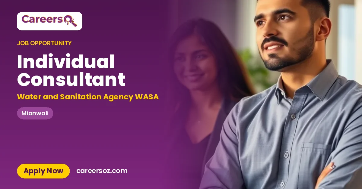 Individual Consultant – Water and Sanitation Agency WASA