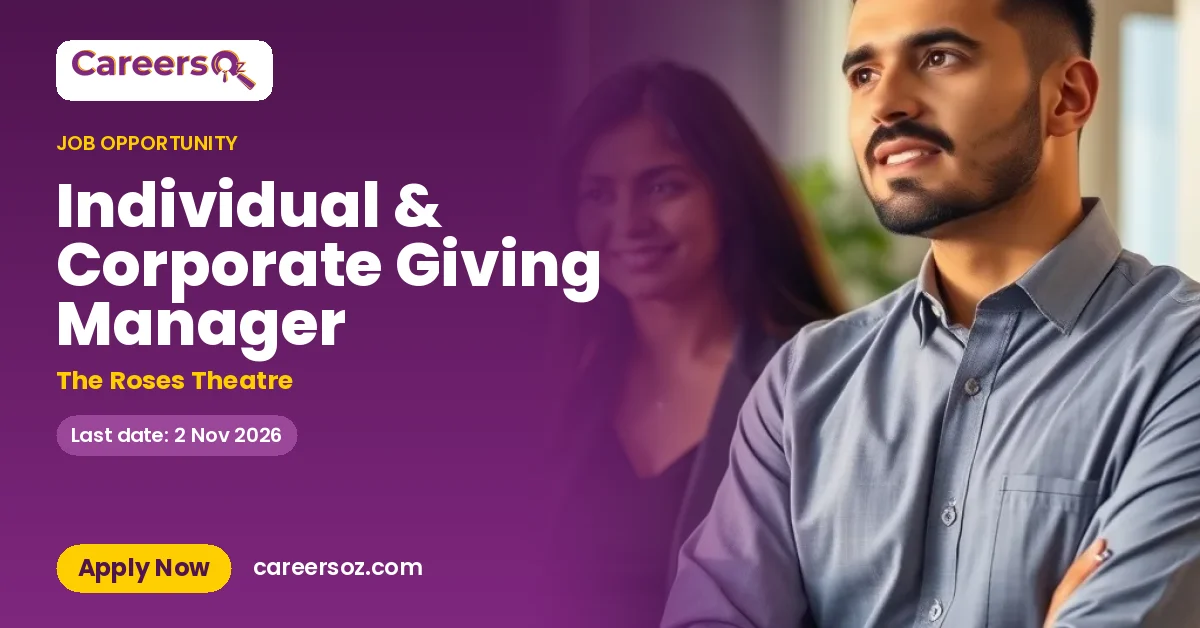 Individual & Corporate Giving Manager – The Roses Theatre