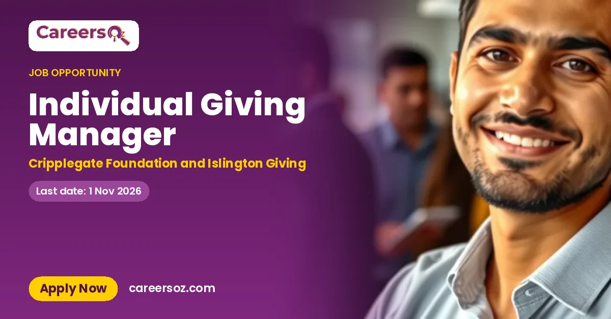 Individual Giving Manager – Cripplegate Foundation and Islington Giving