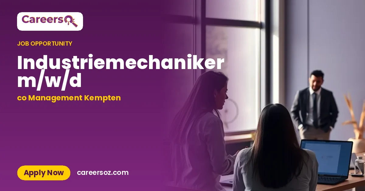 Industriemechaniker m/w/d – co Management Kempten