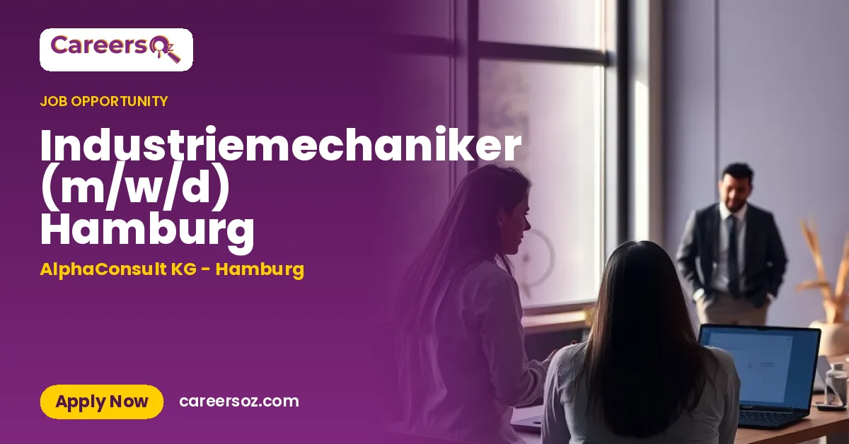 Industriemechaniker (m/w/d) Hamburg – AlphaConsult KG - Hamburg