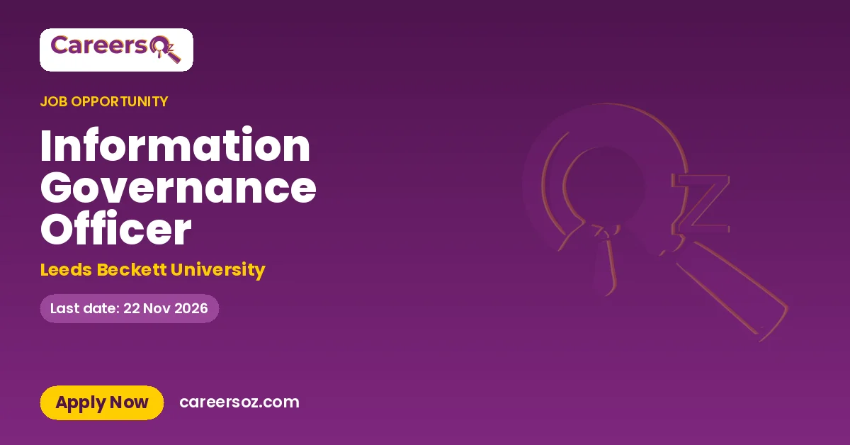 Information Governance Officer – Leeds Beckett University