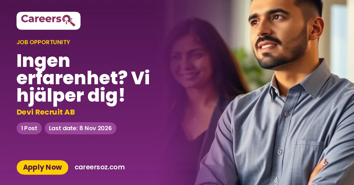 Ingen erfarenhet? Vi hjälper dig! – Devi Recruit AB