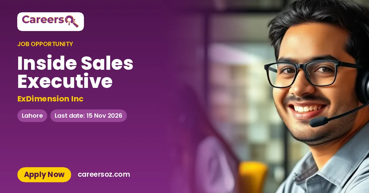 Inside Sales Executive – ExDimension Inc