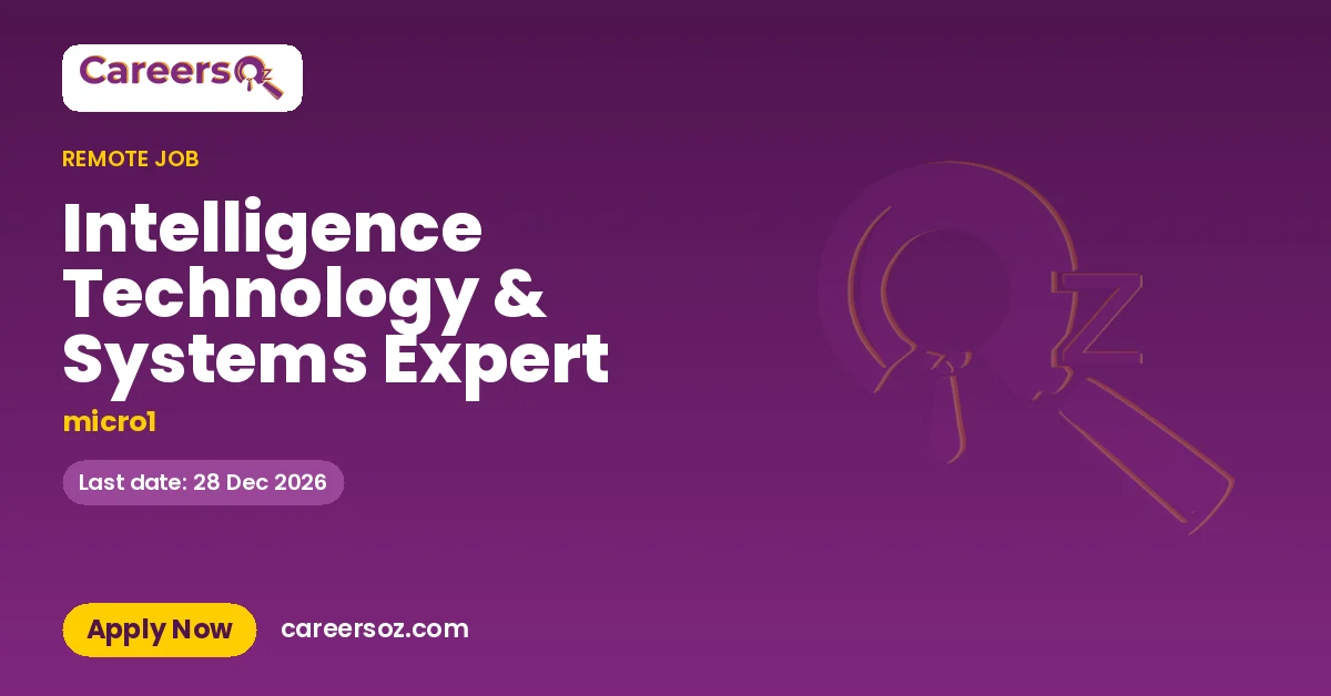 Intelligence Technology & Systems Expert – micro1