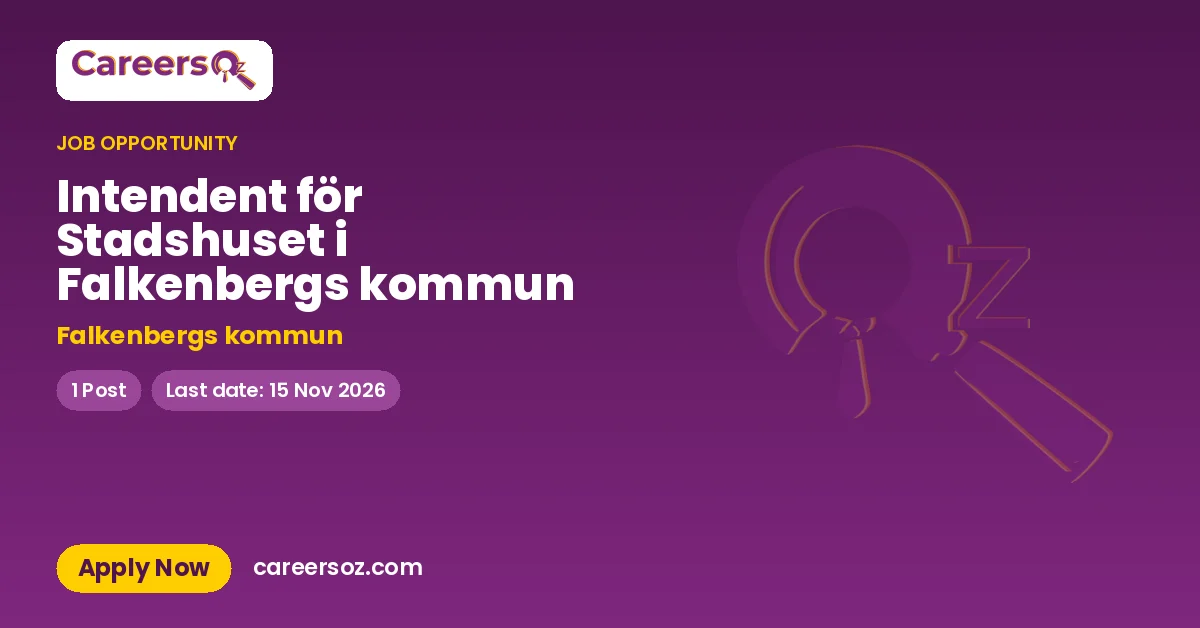 Intendent för Stadshuset i Falkenbergs kommun – Falkenbergs kommun