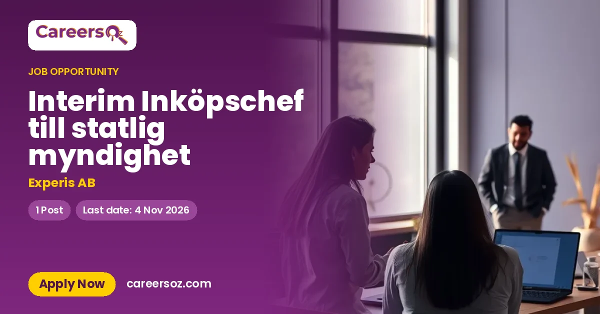 Interim Inköpschef till statlig myndighet – Experis AB