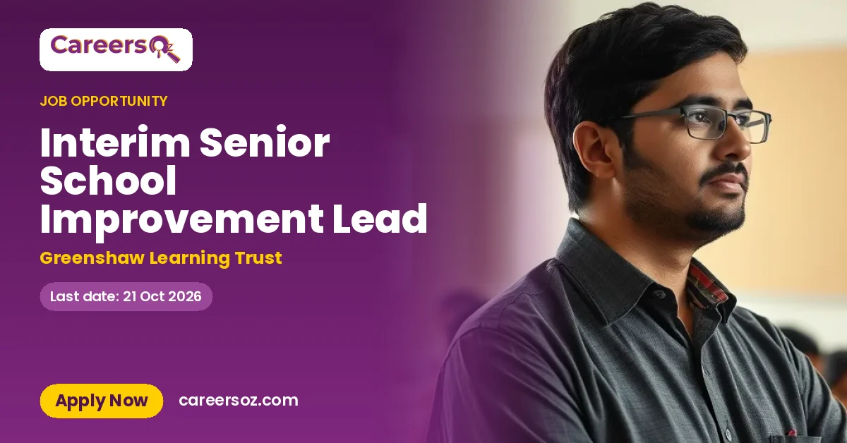 Interim Senior School Improvement Lead – Greenshaw Learning Trust