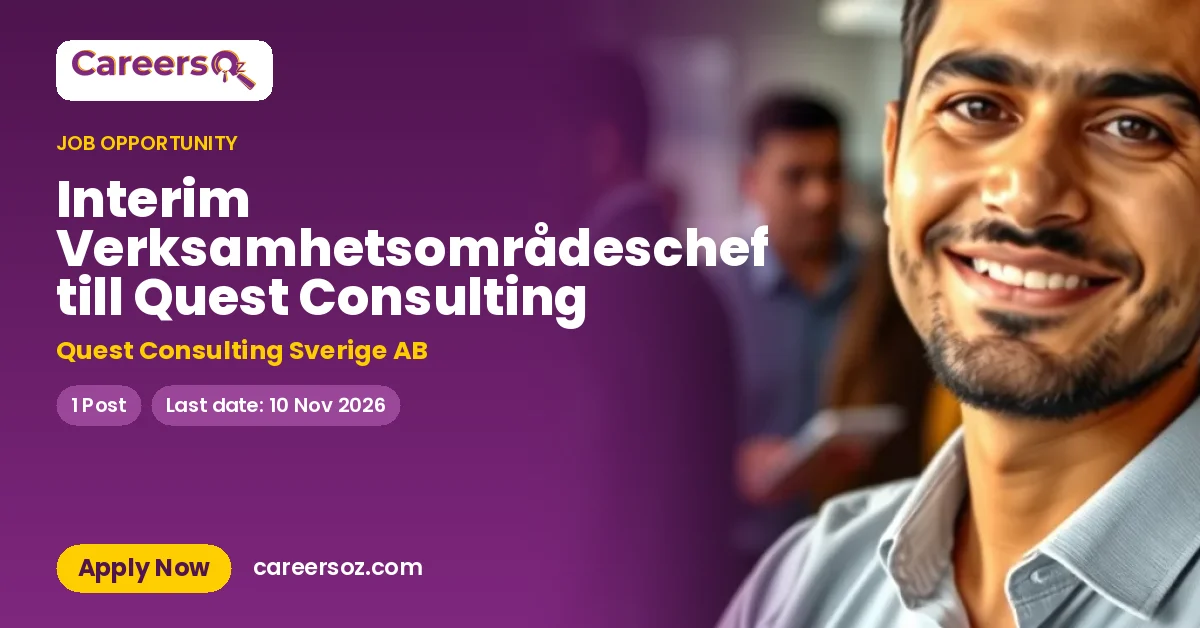 Interim Verksamhetsområdeschef till Quest Consulting – Quest Consulting Sverige AB