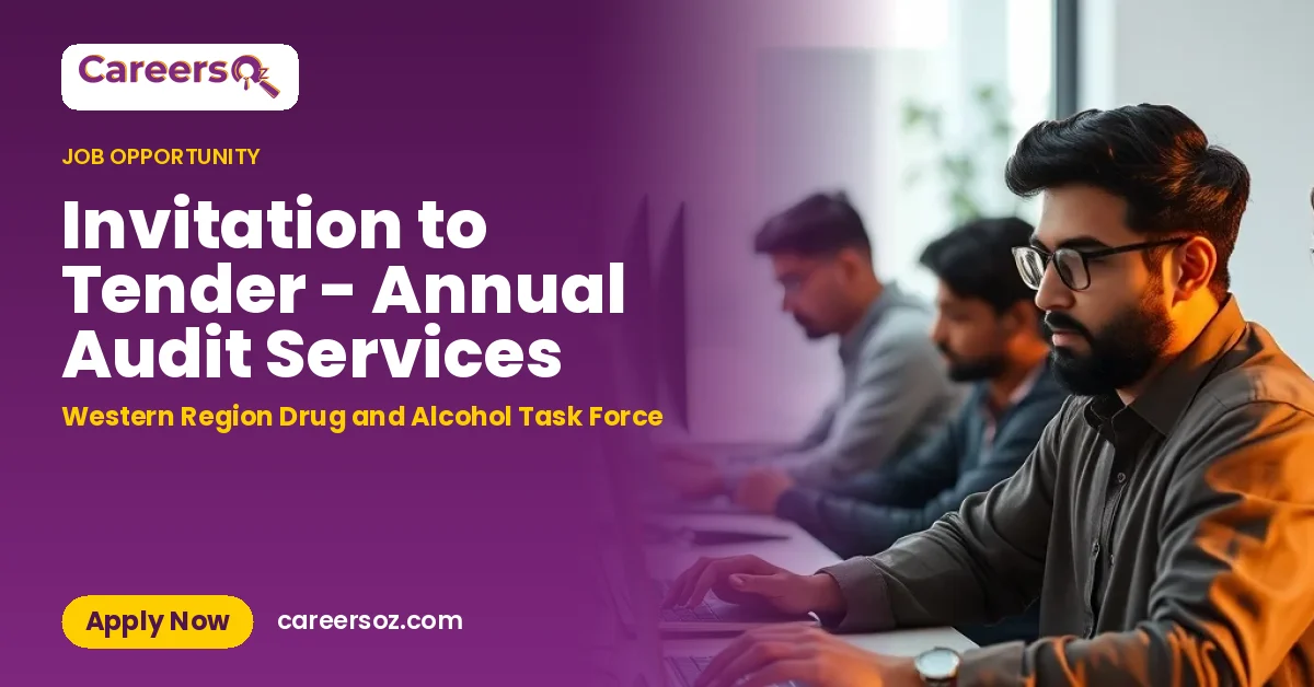 Invitation to Tender - Annual Audit Services – Western Region Drug and Alcohol Task Force