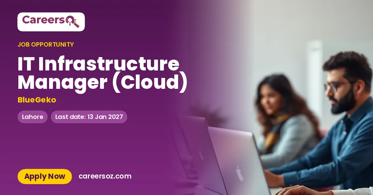 IT Infrastructure Manager (Cloud) – BlueGeko