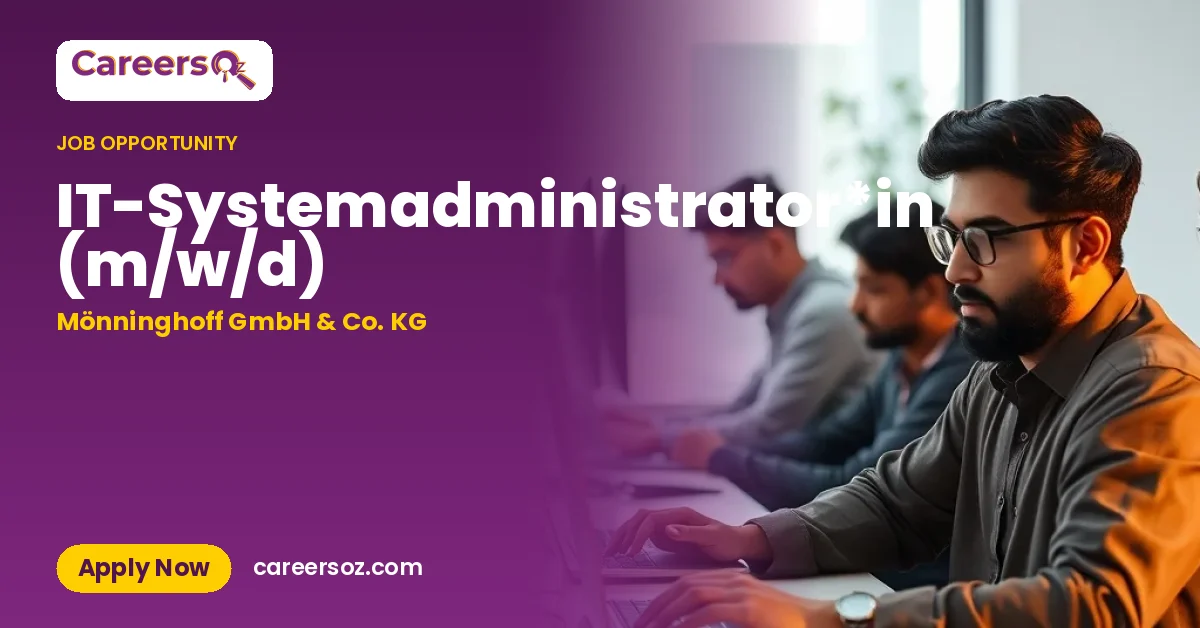 IT-Systemadministrator*in (m/w/d) – Mönninghoff GmbH & Co. KG