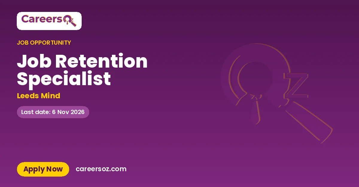 Job Retention Specialist – Leeds Mind