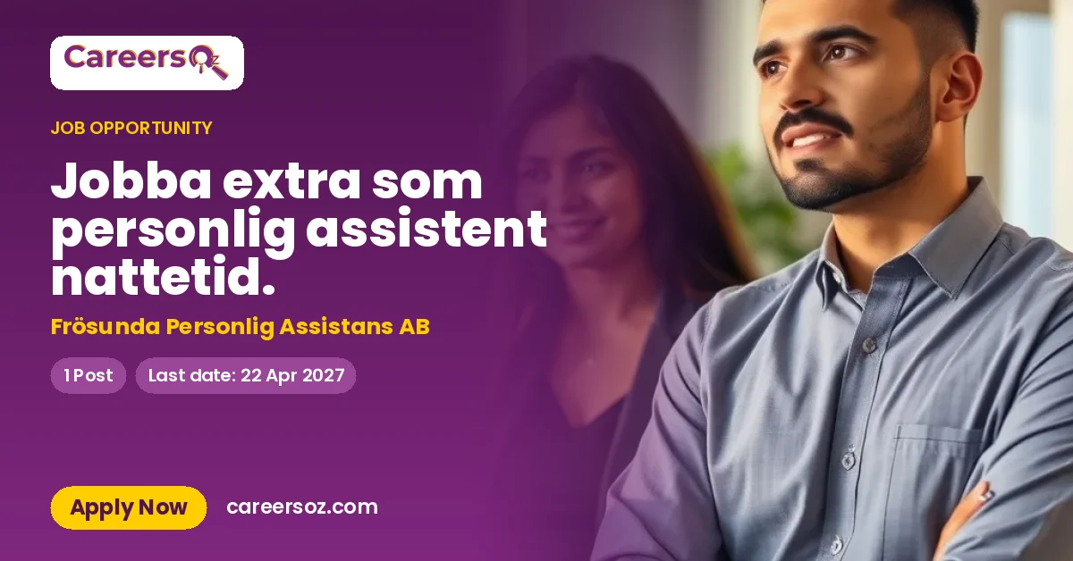 Jobba extra som personlig assistent nattetid. – Frösunda Personlig Assistans AB