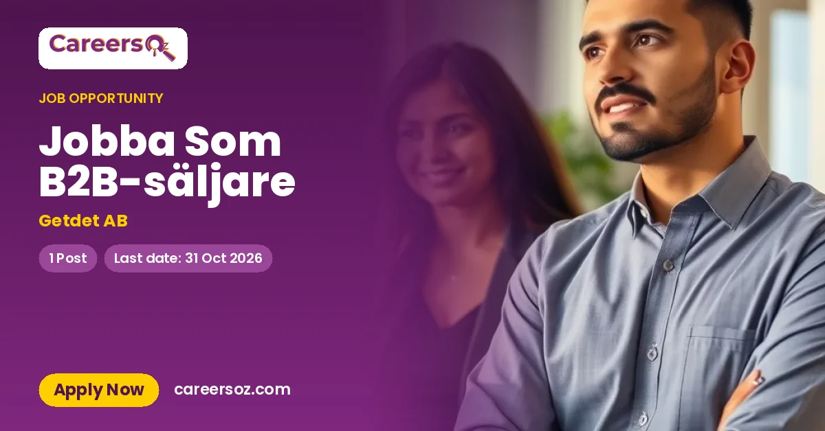 Jobba Som B2B-säljare – Getdet AB