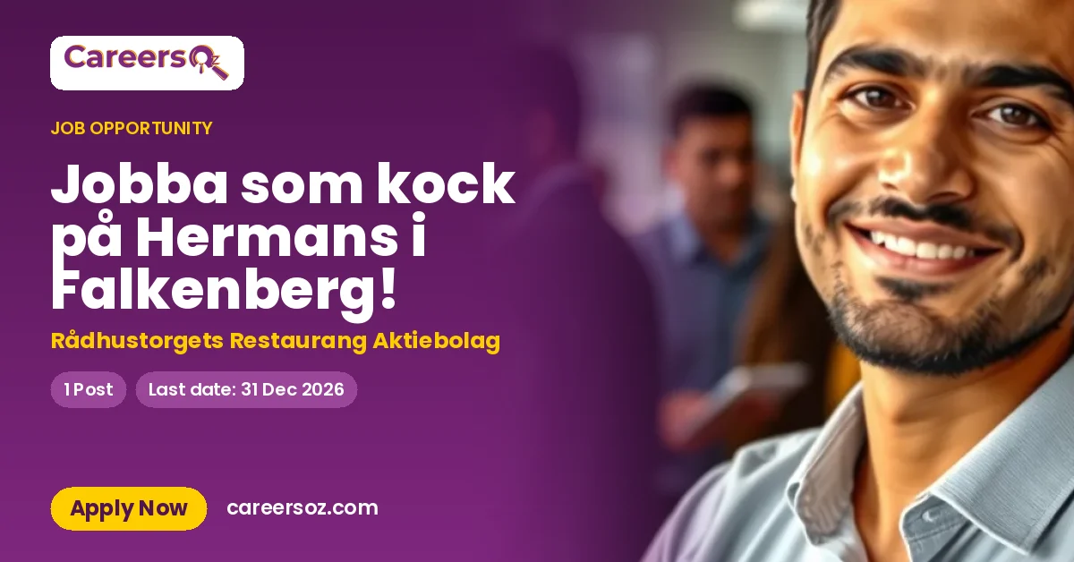 Jobba som kock på Hermans i Falkenberg! – Rådhustorgets Restaurang Aktiebolag