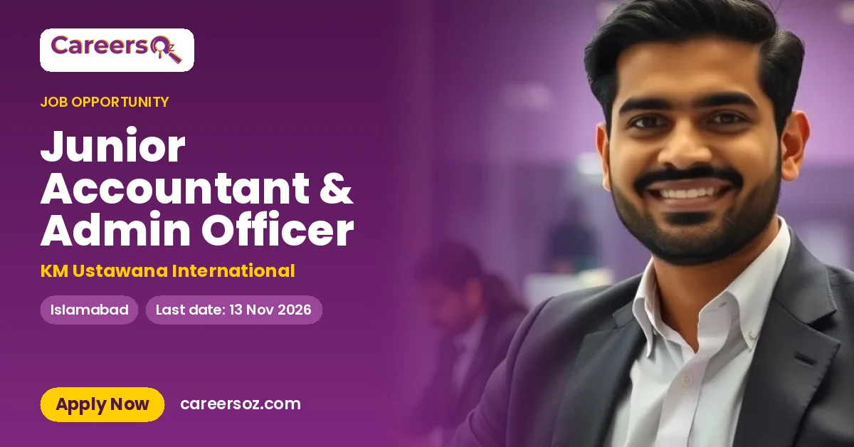 Junior Accountant & Admin Officer – KM Ustawana International