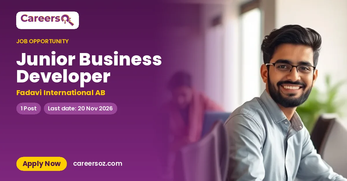 Junior Business Developer – Fadavi International AB