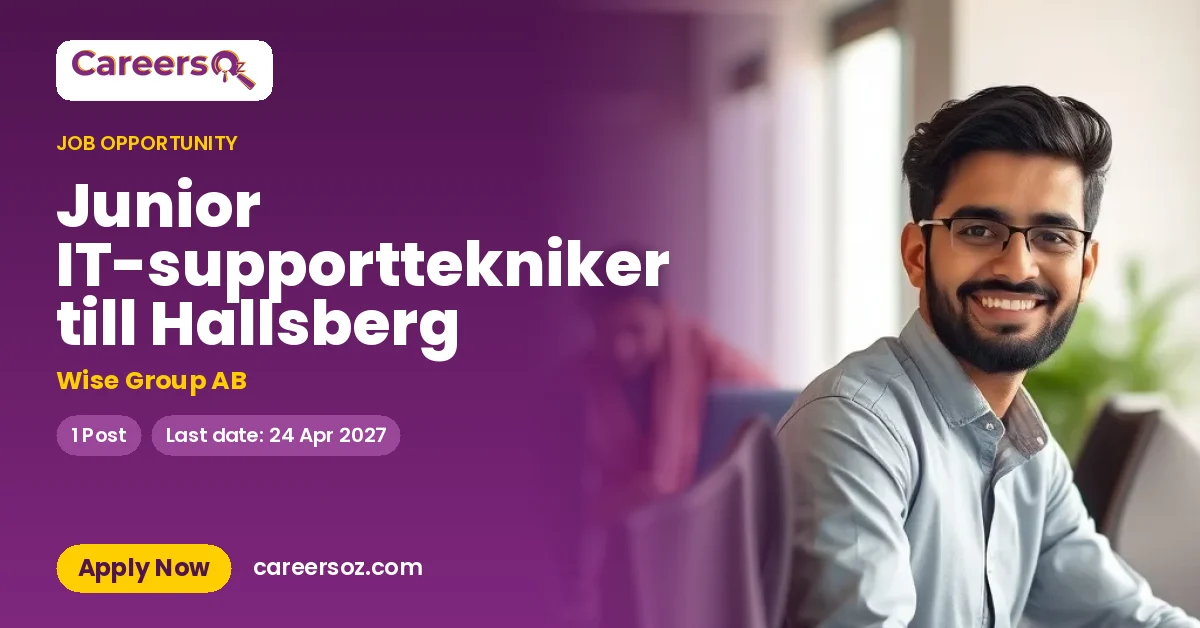 Junior IT-supporttekniker till Hallsberg – Wise Group AB