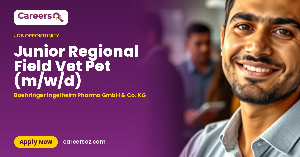Junior Regional Field Vet Pet (m/w/d) – Boehringer Ingelheim Pharma GmbH & Co. KG