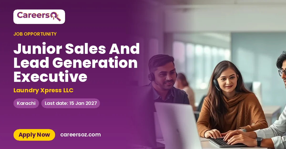 Junior Sales And Lead Generation Executive – Laundry Xpress LLC