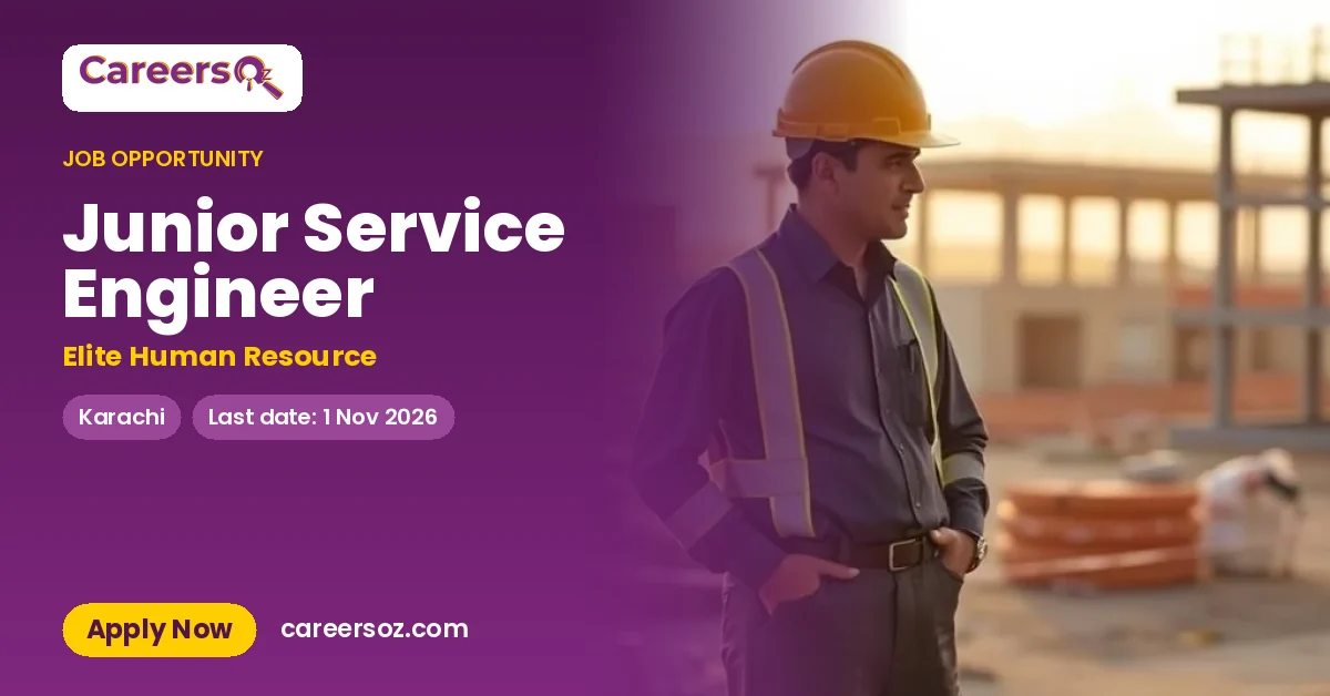 Junior Service Engineer – Elite Human Resource