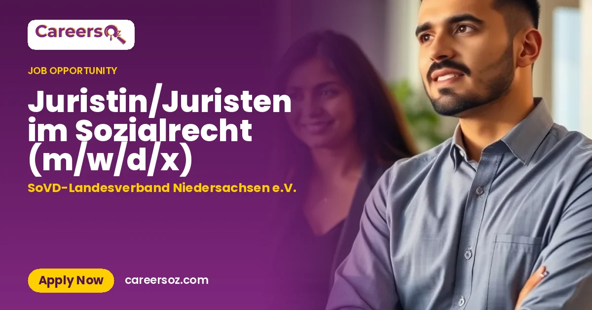 Juristin/Juristen im Sozialrecht (m/w/d/x) – SoVD-Landesverband Niedersachsen e.V.