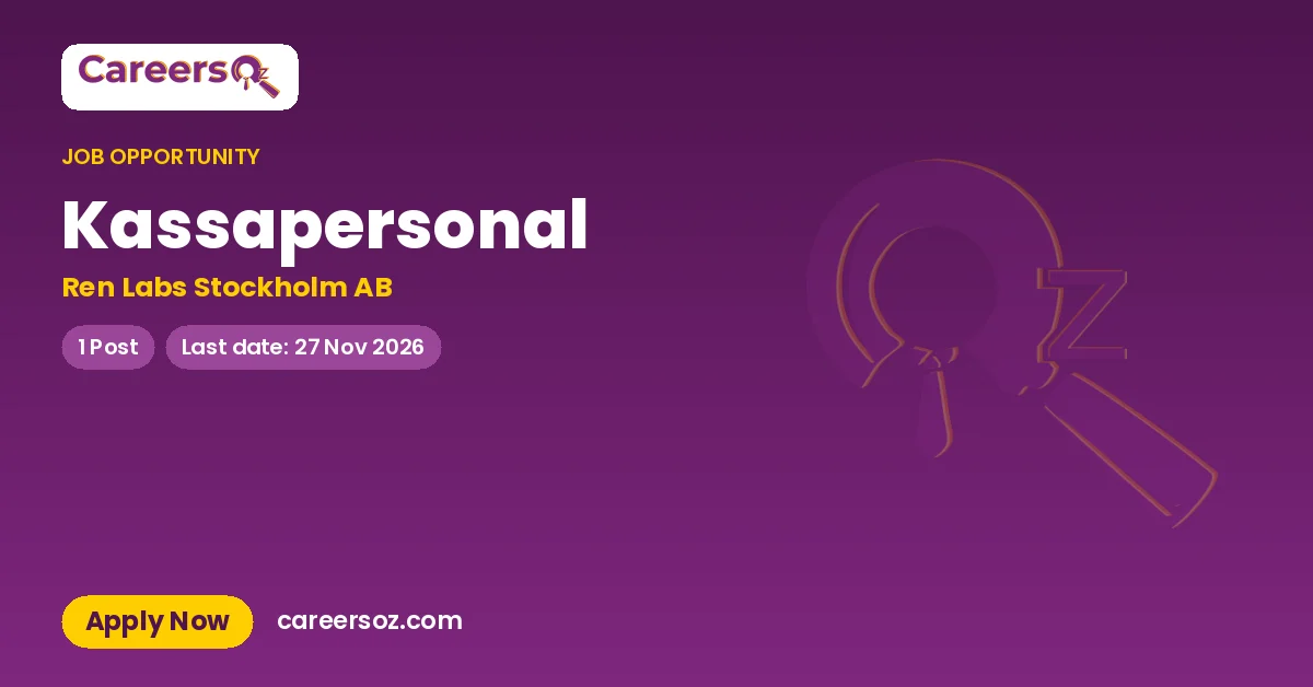 Kassapersonal – Ren Labs Stockholm AB